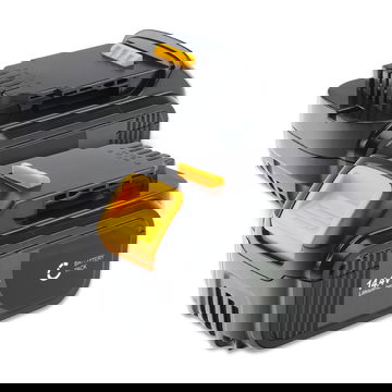 2x Battery for Dewalt DCR020, DCR027, DCV82, DCR017,DCD730, DCR019 Cordless Tools - 4Ah 14.4V Li Ion DCB142,DCB141, DCB140 Battery Replacement