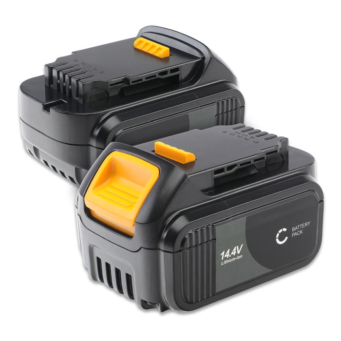 2x Battery for Dewalt DCR020, DCR027, DCV82, DCR017,DCD730, DCR019 Cordless Tools - 4Ah 14.4V Li Ion DCB142,DCB141, DCB140 Battery Replacement