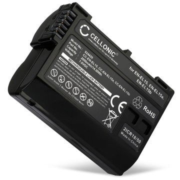 Batteri för Nikon D850, D750, ZR, 1 V1, D7500, D7200, D810, D800, D7000, D7100, Z6 II, D610, D600, D800E, Z 5, 6, 7II, 9, 6 II, Z7 II - EN-EL15 2000mAh