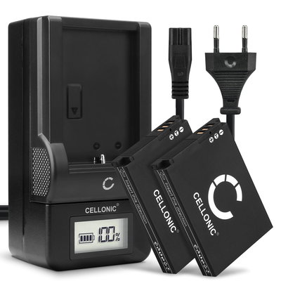 2x Batteri för Samsung WB1100f WB200f WB250f WB350f WB500 WB550 WB700 WB750 WB800f WB850f WB2100 EX2f L100 kamera med hög 1050mAh kapacitet + laddare för uppladdningsbara kamerabatterier