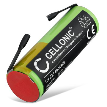 Batteri för Braun 1509, 3020, 5414, 5424, 5515, 6520, 6550, 8595, 8995 (Ø17mm) 2500mAh från CELLONIC