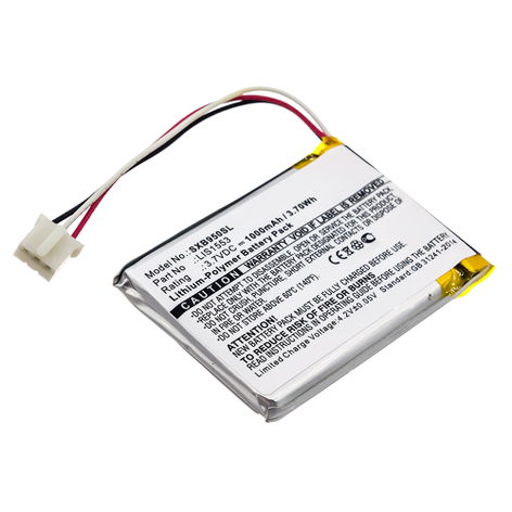 Battery for Sony MDR-XB950N1; SRS-WS1; WH-CH700N LIS1553(SY6), LIS1553 (1000mAh, 3.7V) from subtel