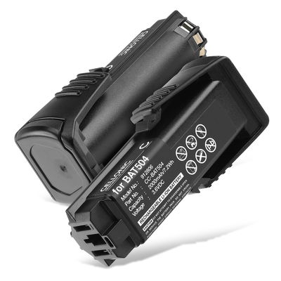 2x Batteri för Bosch GSR Mx2Drive, GSR Prodrive, PS10, SPS10, SPS 10-2, 36019A2010, BAT504 3.6V 2000mAh Li Ion från CELLONIC