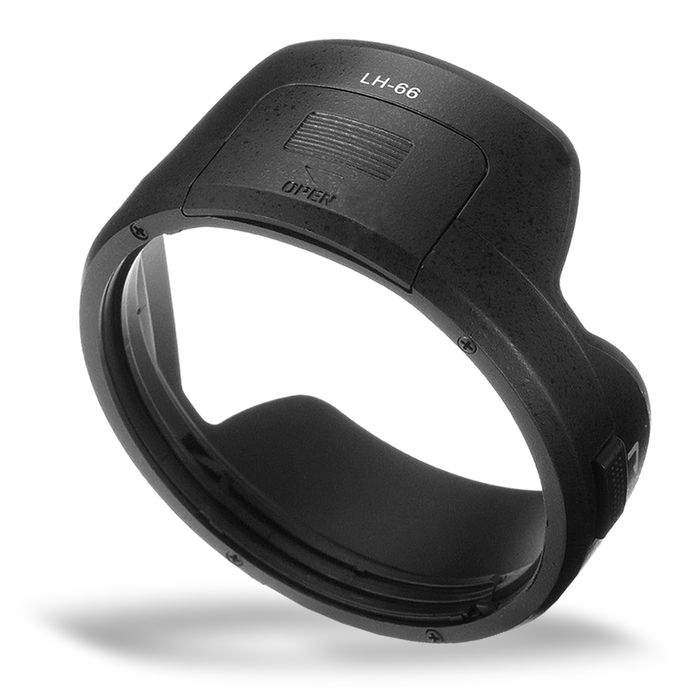 LH-66 Kamera Motljusskydd för Olympus M.Zuiko Digital ED 12-40mm 1:2.8 Pro – Plast bajonett tulpan / blomblad / tulip Motljusskydd från CELLONIC