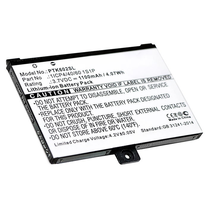 subtel 1ICP4/40/60 1S1P batteri för PocketBook Pro 912, Pro 603, Pro 903, Pro 902 surfplatta & tablet - ersättningsbatteri 1100mAh, 3.7V