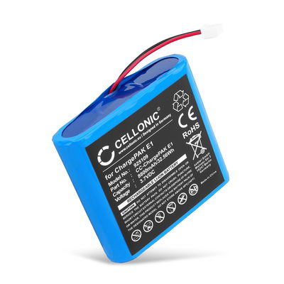 ChargePAK E1, VL-60924 Batteri för PURE Evoke 1S / 2S / Flow / Mio / Sensia / Verona radio, högtalare, musikspelare - 8800mAh Laddningsbart ersättningsbatteri eller reservbatteri för soundbox