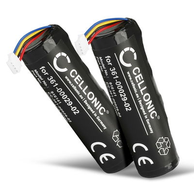 2x Ersättningsbatteri Garmin 361-00029-02, Garmin 010-11828-03 - Batteri för Garmin Alpha 100, DC50, T5 GPS, TT10, TT15 dog tracker / hundhalsband - med hög kapacitet om 2600mAh för lång batteritid - Laddningsbart ersättningsbatteri eller reservbatteri