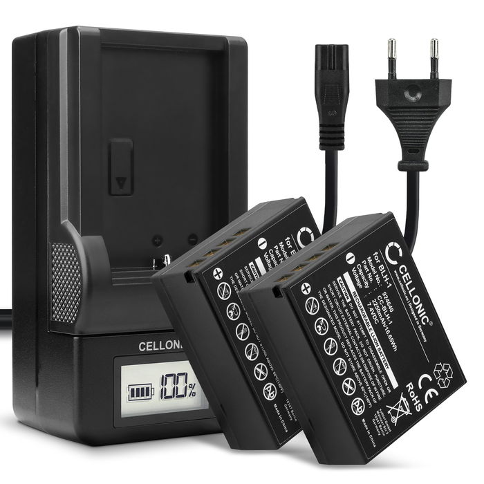 2x Olympus BLH-1 Batteri