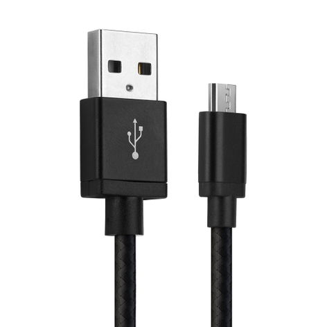 Micro USB to USB A Camera Data Cable for Sony Alpha 1, 7S III; A6100 ILCE-6100; DEV-30 Black Nylon 1m from CELLONIC