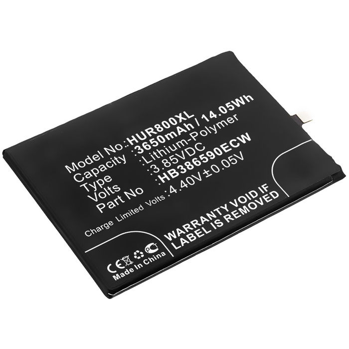 HB386590ECW Battery for Huawei Honor 8x Smartphone / Phone Battery Replacement - 3650mAh