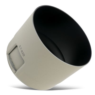 ET-83D Kamera Ø 77mm motljusskydd för teleobjektiv för Canon EF 100-400 mm 1:4.5-5.6L IS II USM – Plast Bajonett Cylindrisk / Rund Motljusskydd från CELLONIC