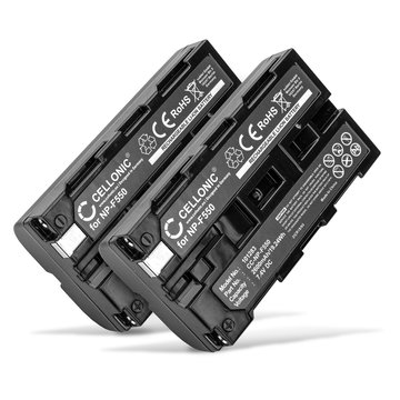 2x Kamerabatteri Sony NP-F330, NP-F530, NP-F550, NP-F730, NP-F750, NP-F930, NP-F950 - Två batteri för Sony DCR-VX2100E, DSR-PD150, HDV-Z1 DCR-VX2100e DCR-TRV9 DSR-PD150 -PD170 HDR-FX7e -FX1 GV-D200 HDR-FX1000e kamera - 2600mAh hög kapacitet för lång batte