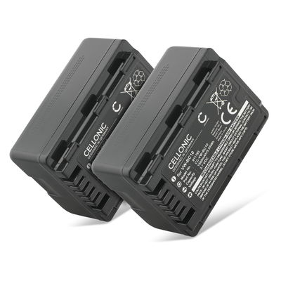 2x Batteri för Panasonic HC-VX870, HDC-SD40, HC-V700, HC-V500, HC-V100, HC-V250, HC-V210 1500mAh från CELLONIC