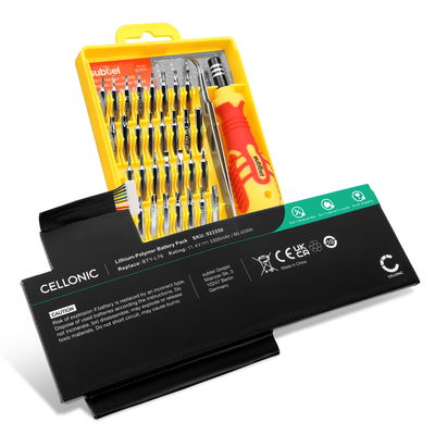 Batteri för MSI GS70 2PE, GS70 2QE, GS70 2PC, GS70 2QD, GS72, BTY-L76 11.1V 5300mAh + skruvmejsel-set från CELLONIC