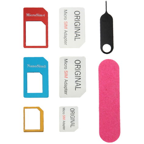 SIM Card Adapter Set – Black subtel