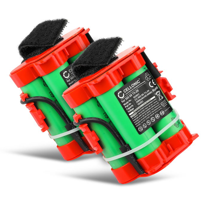 2x Gardena R80Li 2500mAh Batteri från CELLONIC