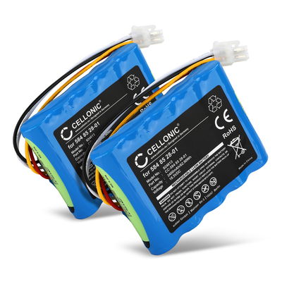 2x Batteri för Gardena Sileno R100Li, R100LiC, Life, Husqvarna Automower 315, 315X, (Husqvarna 589586201) 18.5V 3400mAh Li Ion från CELLONIC
