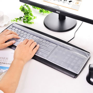 Desktop Keyboard Cover, ultra-tunn, silikon, transparent