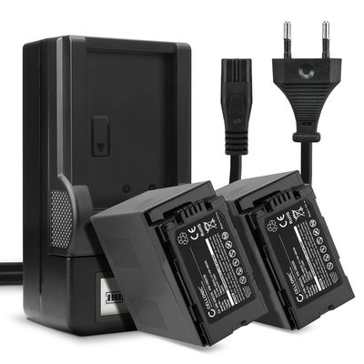 2x Batteri VW-VBD58 VW-VBD29 + Laddare för Panasonic HC-X1 HC-X1000 HC-MDH3 från CELLONIC