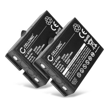 2x Ersättningsbatteri BT06K - ersättningsbatteri för Ikusi TM70, Ikusi T70-1, Ikusi T70-2, Ikusi T71 fjärrkontroll - radiostyrning batteri 600mAh
