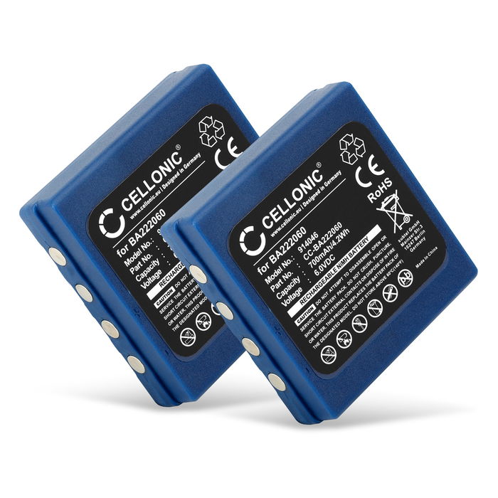 2x HBC Radiomatic Orbit Batteri - 700mAh ersättningsbatteri från subtel