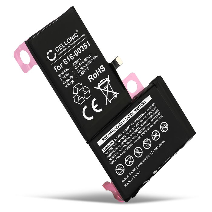 Apple iPhone X 2700mAh Batteri från CELLONIC