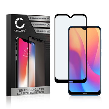 0,33mm Displayskydd / skärmskydd för Xiaomi Redmi 8A- mobil, 9H 3D Full Cover, Full Glue - smartphone-skyddsglas, screen protector