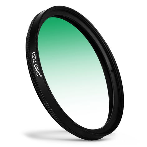 Ø 37mm Green Graduated Filter for Camera Lenses – Resin + Aluminium alloy from CELLONIC – Olympus M.Zuiko Digital 14‑42mm 1:3.5‑5.6 II R
