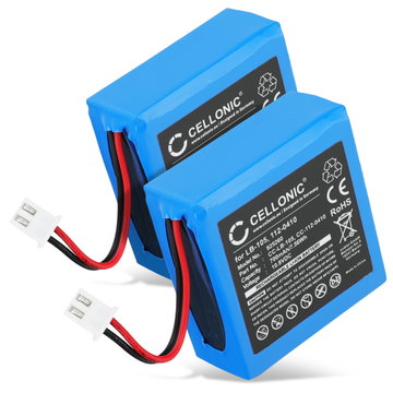 2x 112-0410, LB-105 Batteri för Safescan 135i 145ix 155-S 155i 165-S 165i 185-S betalterminal , kortläsare , POS - 700mAh Laddningsbart ersättningsbatteri eller reservbatteri