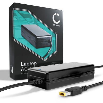 Laddare för Lenovo ThinkPad x1 Yoga,Carbon,T440,T450, T460,T470,X240,X250,X270 laptop - Strömadapter med 20V 90W hög kapacitet - 2.6m lång 11mm x 4mm (Slim Tip) laddsladd + nätadapter ADLX45NCC3A för notebook