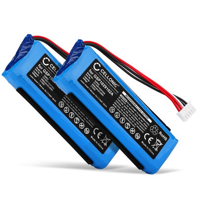 2x Batteri till JBL Charge 3 (2016) GSP1029102A (6000mAh, 3.7V) fr&aring;n CELLONIC