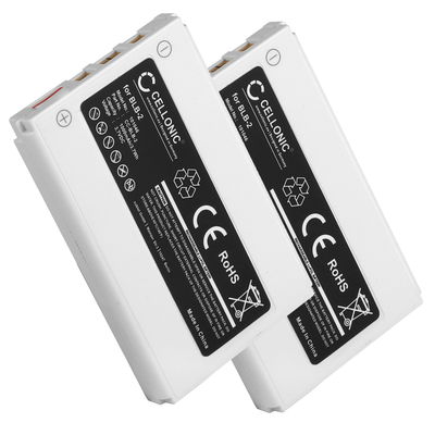 2x CELLONIC BLB-2 mobilbatteri för Nokia 8210 / 8310 / 8850 / 8890 / 5210 / 6510 / 7650 / 3610 mobiltelefon - 3.6V - 3.7V, 1000mAh - ersättningsbatteri med lång batteritid