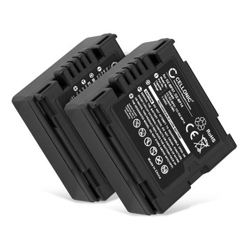 2x CGA-DU06 CGA-DU07 CGA-DU12 CGA-DU14 Batteri för Panasonic NV-GS10 NV-GS120 NV-GS140 NV-GS150 NV-GS158 NV-GS180 NV-GS188 NV-GS200, 750mAh Kamera-ersättningsbatteri med lång batteritid