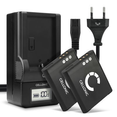 2x Batteri för Ricoh GR Digital III, CX3 CX4 CX5 CX6 GR, HZ15 PX Theta V, DB-100, 37838 kamera med hög 730mAh kapacitet + laddare för uppladdningsbara kamerabatterier