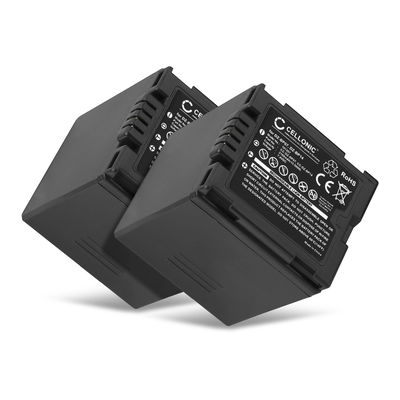 2x CGA-DU12 VW-VBD120 VW-VBD140 VW-VBD210 CGR-DU21 Batteri för Panasonic NV-GS27 NV-GS17 -GS180 NV-GS320 NV-GS400 NV-GS500 NV-GS75 VDR-D150 -D160 SDR-H20, 2100mAh Kamera-ersättningsbatteri med lång batteritid