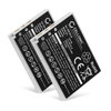 2x Batteri 650mAh