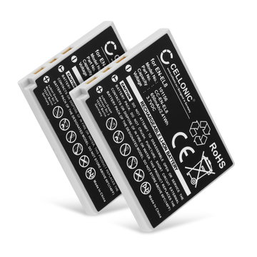 2x EN-EL8 Batteri för Nikon Coolpix P1 P2 Coolpix S1 S2 S3 S5 s50 S50c S51 S51c S52 S52c S6 S7 S7c S8 S9, 650mAh Kamera-ersättningsbatteri med lång batteritid
