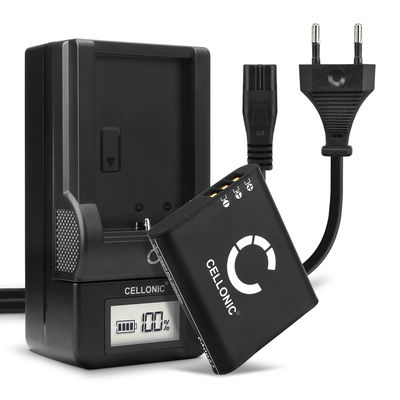 2x Batteri för Ricoh GR III G900 G900SE GR IIIx WG-6 kamera med hög 1100mAh kapacitet + laddare för uppladdningsbara kamerabatterier