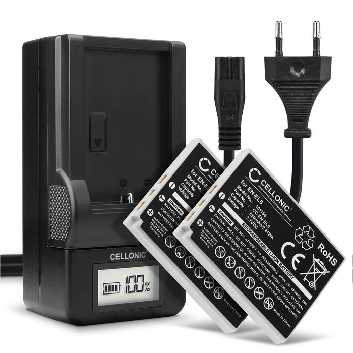 2x Nikon Coolpix S52 Batteri