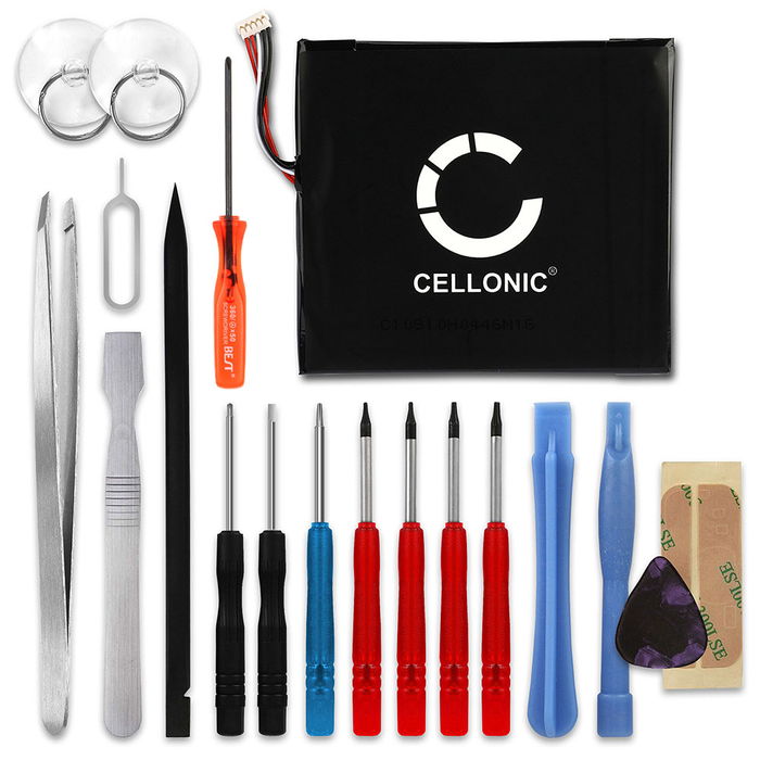 Nintendo HAC-003 3600mAh Batteri + skruvmejsel-set från CELLONIC