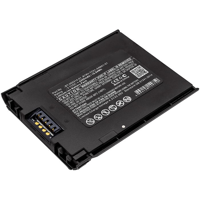 Zebra TC57 Batteri - 4200mAh ersättningsbatteri från subtel
