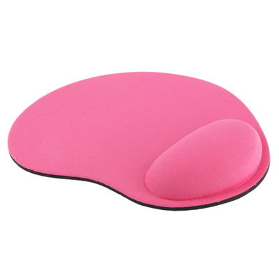 Ergonomic Mouse Mat with Wrist Support RSI / Carpal Tunnel Mouse Pad with foam Cushion Padded Computer Arm Rest - pink