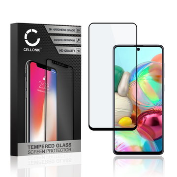 0,33mm Displayskydd / skärmskydd för Samsung Galaxy A71 (SM-A715)- mobil, 9H 3D Full Cover, Full Glue - smartphone-skyddsglas, screen protector