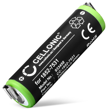 Batteri för Moser ChroMini 1591; Moser 1852-7531 (2000mAh, 1.2V) från CELLONIC