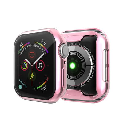 Fodral för Apple Watch SE / 6 / 5 / 4 - 44mm högtalare - skyddar mot sand, damm och mindre stötar vid transport eller användning utomhus - rosa TPU väska för speakers on the go + fack för sladd