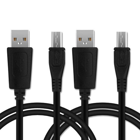 2x Datakabel Micro USB lång kontakt till USB A, 1m Blackview BV1000; BV4900; BV4900s; BV5000; BV5500 – CELLONIC