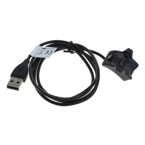 Datakabel Smartklockekontakt till USB A, 1m Huawei Band 2, 4, 2 Pro, 3, 3 Pro, 4 Pro – subtel
