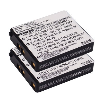 2x FT703437PP Batteri för Razer Mamba (RC03-001201) dator-tillbehör (mus, tangentbord) - 900mAh Laddningsbart ersättningsbatteri eller reservbatteri