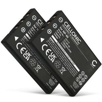 2x Batteri för Traveler HD 10XI, DV-5000, HD 10X, DV-5000 HD, DC-5300, DC-6300, DV-5070 1180mAh från CELLONIC