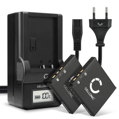 2x Batteri för Kodak EasyShare M763, M753, M893 IS, M863, M853, Kodak KLIC-7001, M340, M320 kamera med hög 700mAh kapacitet + laddare för uppladdningsbara kamerabatterier